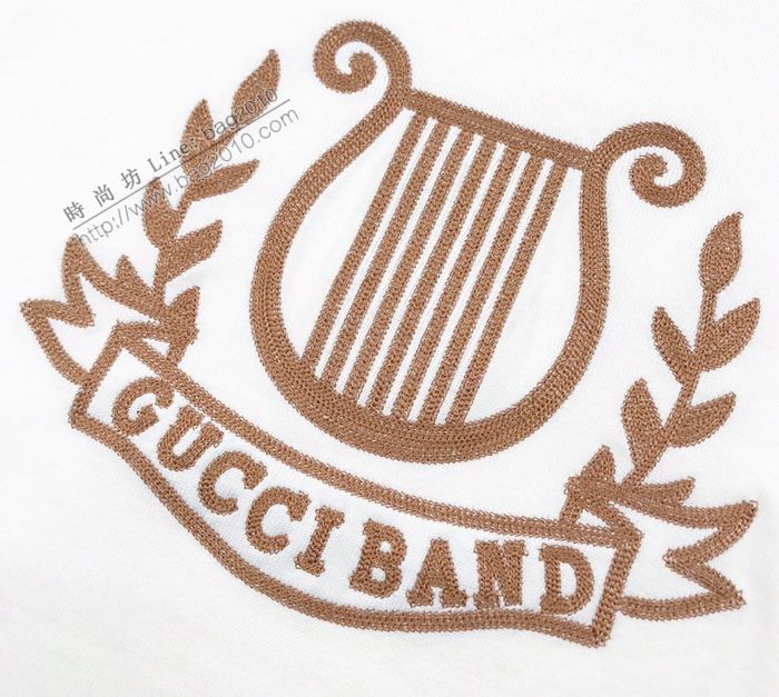 Gucci男裝 古奇2020最新爆款七玄琴刺繡針織毛衣  ydi3509